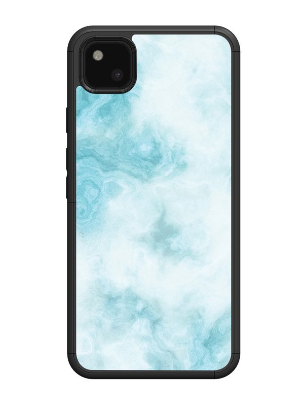 Google Pixel 4 xl Light Blue with White Ocean Marble