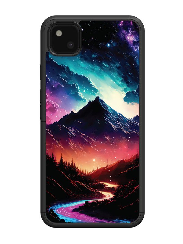 Google Pixel 4A mountain-valley-Colorful-cloud-at-night