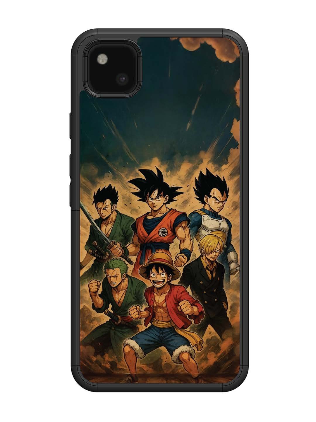 Google Pixel 4 xl OnePiece n Dragon Ball Z in one team