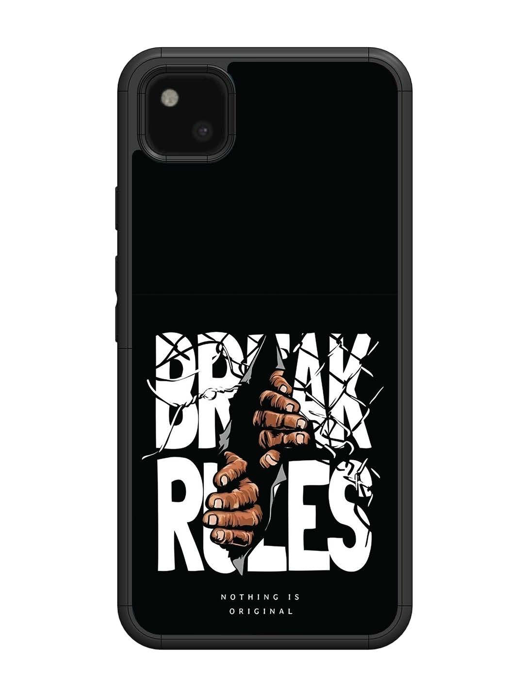 Google Pixel 4 xl Break Rules Gritty Typography Art