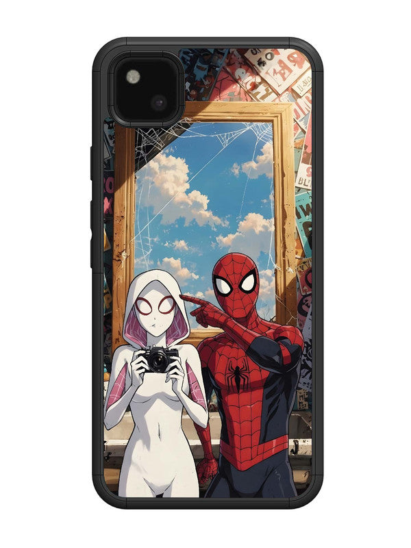 Google Pixel 4 xl Spiderman and Spiderwoman