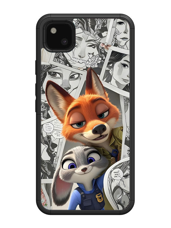 Google Pixel 4 xl Cute Nick wilde and judy hopps