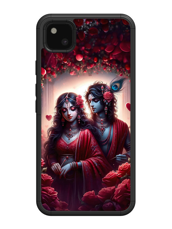Google Pixel 4 xl | 2D Metal | Couples in Red theme like Radha Krishna | GO-P4xl-458