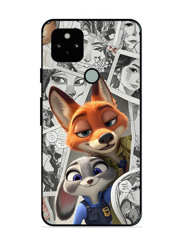 Google Pixel 5 Cute Nick wilde and judy hopps