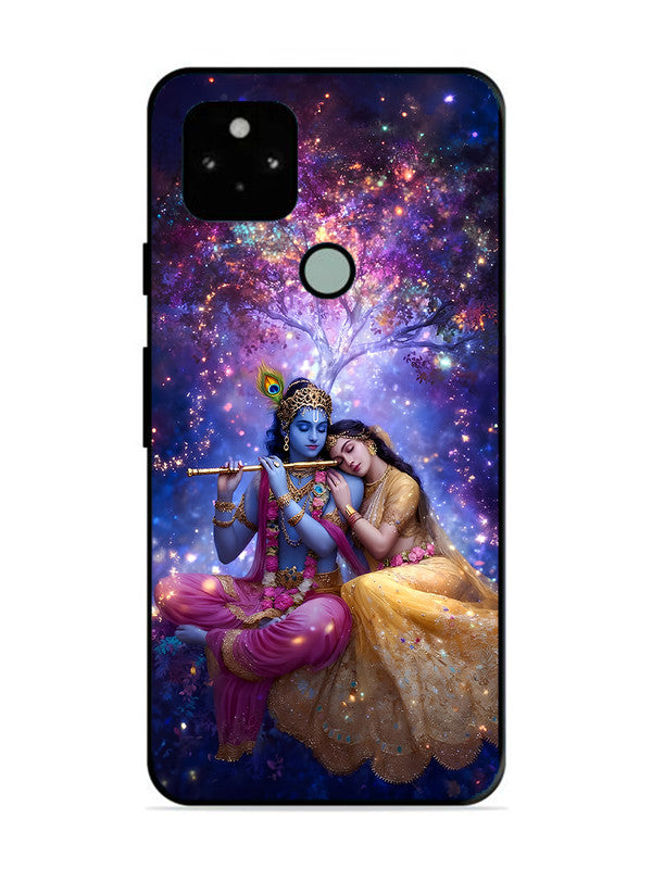 Google Pixel 5 | 2D Metal | Radha Krishna Enjoying Flute | GO-P5-459