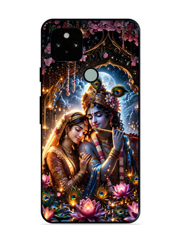 Google Pixel 5 | 2D Metal | Radha Krishna Enjoying Flute 2 | GO-P5-461