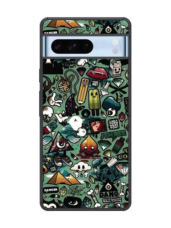 Google Pixel 8 Pro Pop Art Doodle Graffiti Collage
