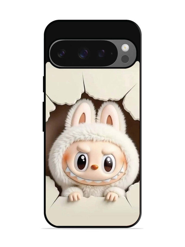Google Pixel 9 Labubu from Cracked Wall