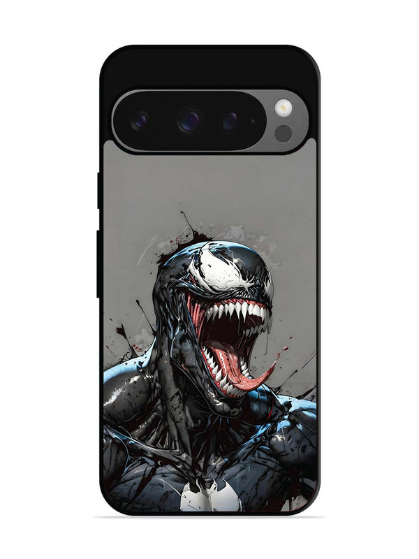 Google Pixel 9 Venom Symbiote Grin Art