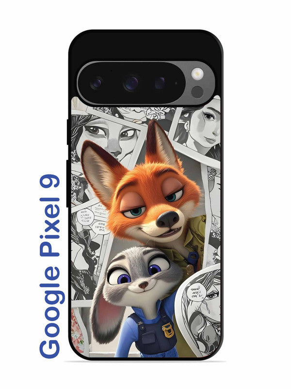 Google Pixel 9 Cute Nick wilde and judy hopps