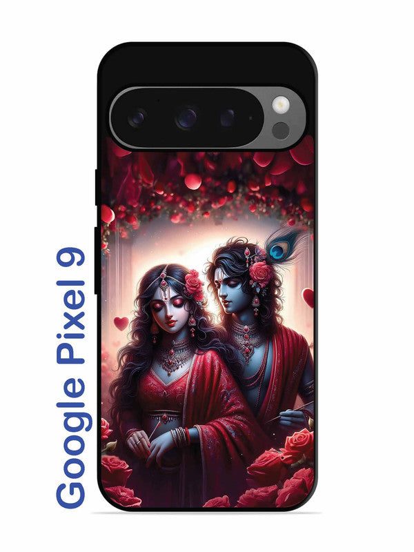 Google Pixel 9 Couples in Red theme like Radha Krishna