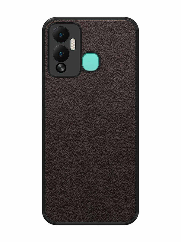 Infinix Hot 12 Play Print of Brown Leather Pattern