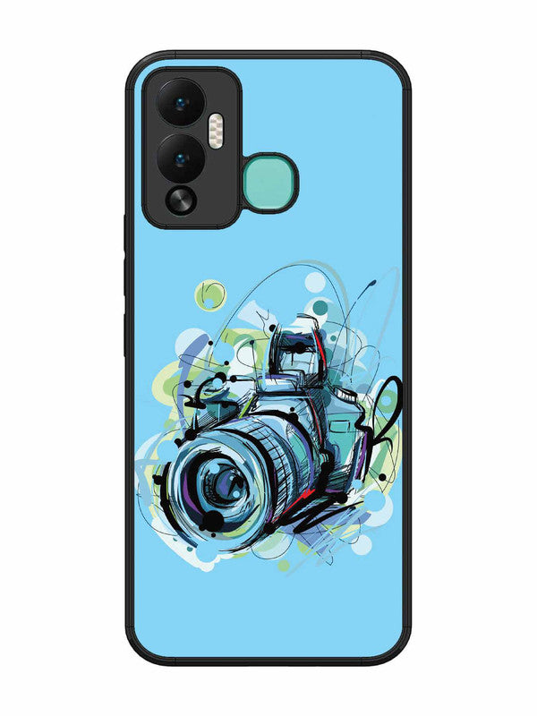 Infinix Hot 12 Play Camera Blue Background
