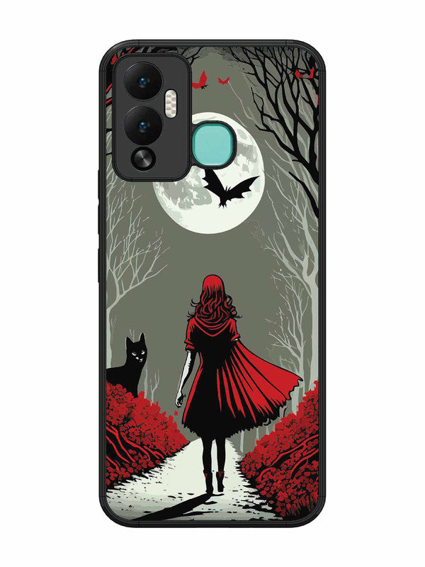 Infinix Hot 12 Play Scarlet Girl in Red Forest