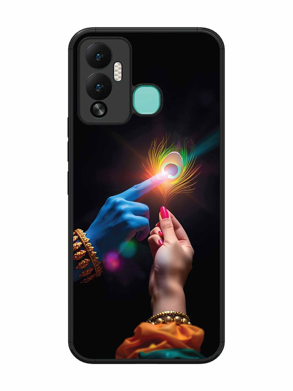 Infinix Hot 12 Play Radha Krishna touching feather