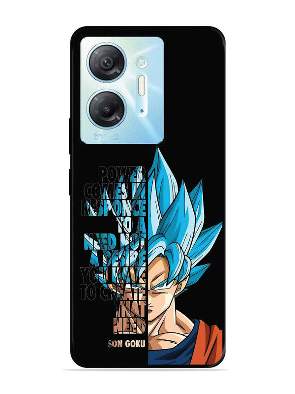 Infinix Hot 30 5G Son of Goku Blue Motivational Art