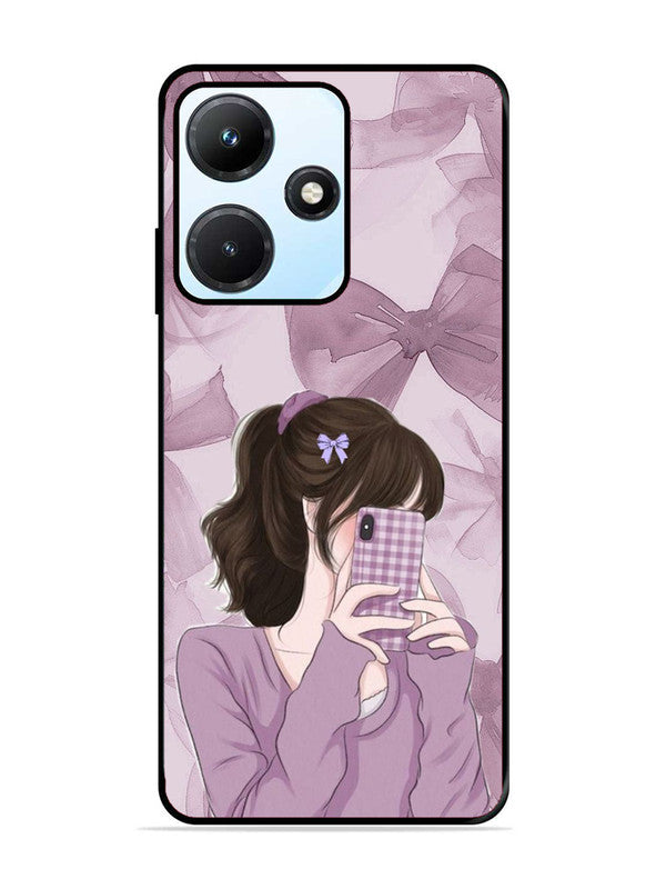 Infinix Hot 30I Pinky Girl taking selfie