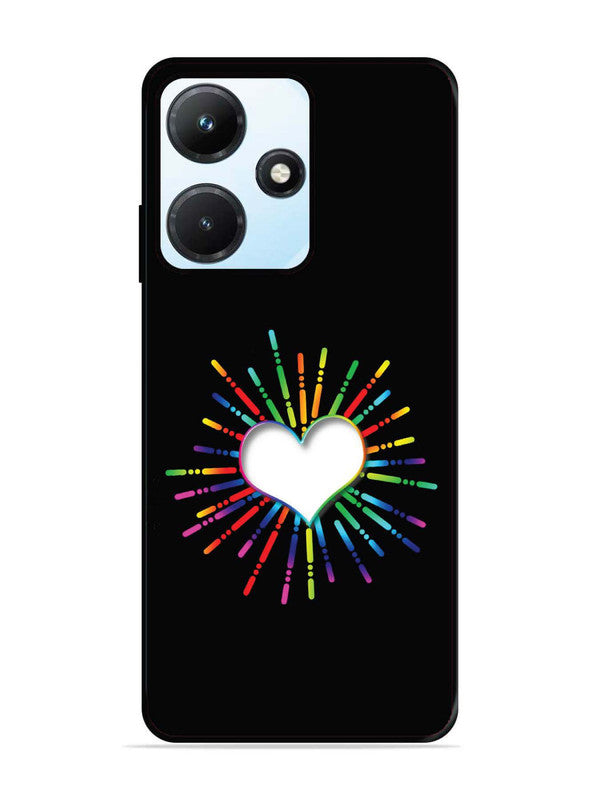 Infinix Hot 30i Colourful Heart on Black