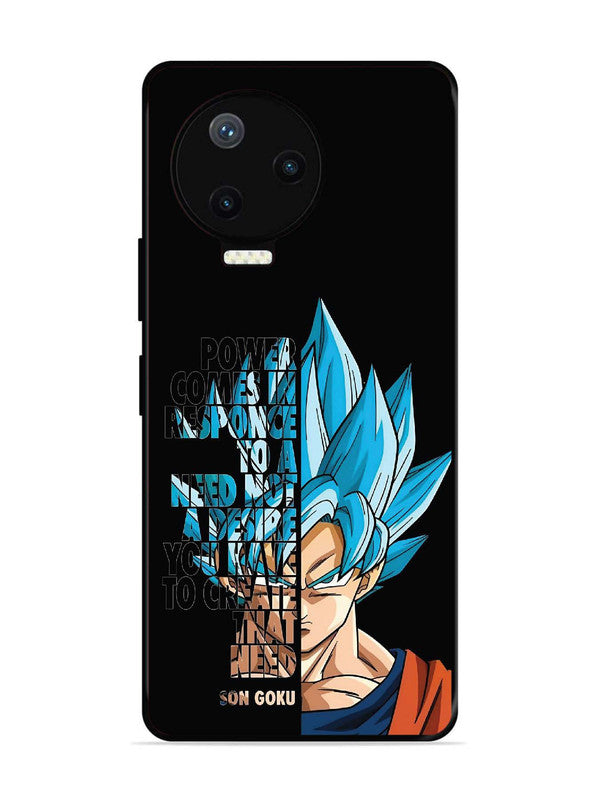Infinix Note 12 Pro 4G Son of Goku Blue Motivational Art