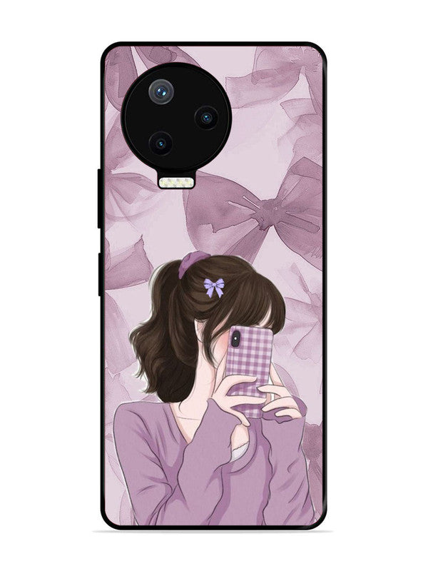 Infinix Note 12 Pro 4G Pinky Girl taking selfie
