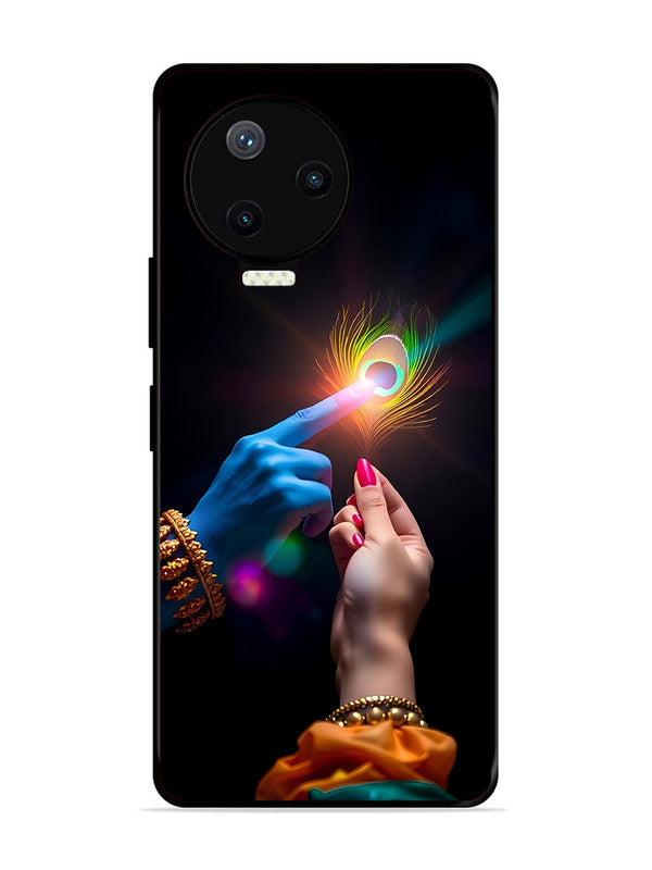 Infinix Note 12 Pro 4G | 2D Metal | Radha Krishna touching feather | IN-N12P-454