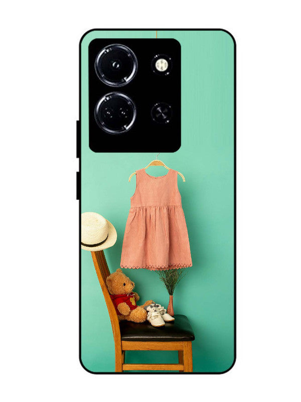 infinix note 30 5g Trendy dress for girl near toy bear
