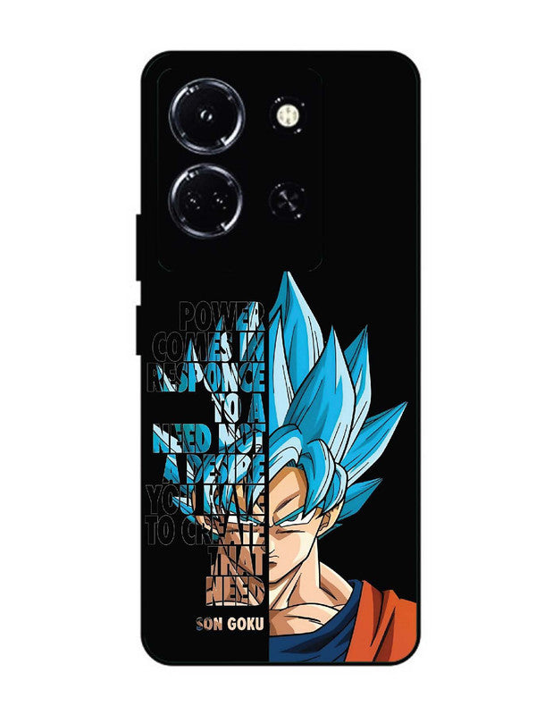 infinix note 30 5g Son of Goku Blue Motivational Art