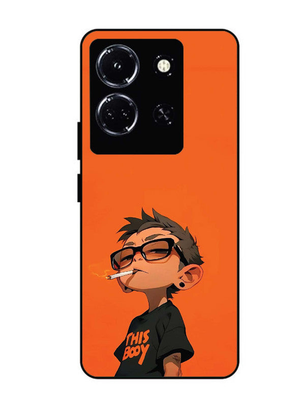 infinix note 30 5g Vibrant Orange Attitude Cartoon