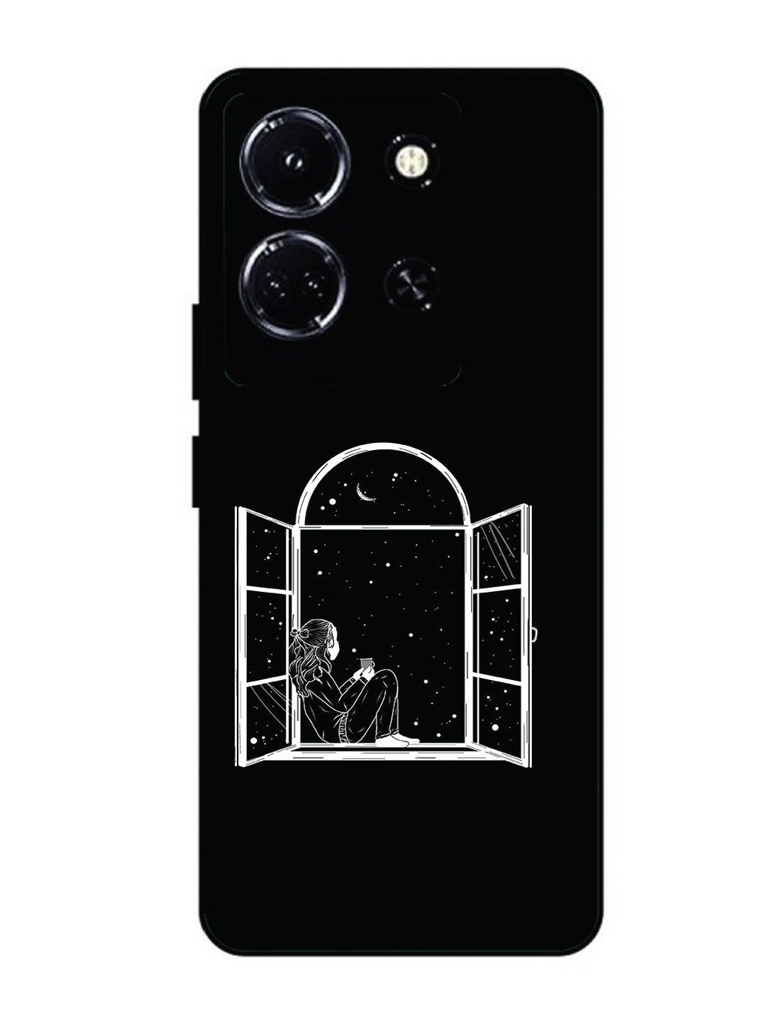 infinix note 30 5g Little Girl on Window