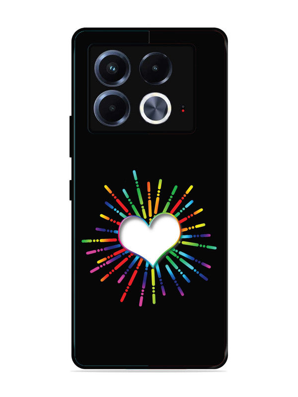 Infinix Note 40 5G Colourful Heart on Black