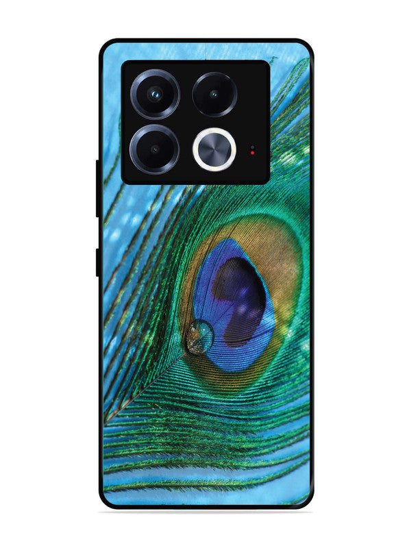 Infinix Note 40 5G A drop on Peacock Feather