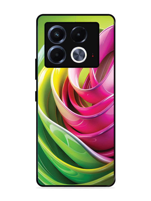 Infinix Note 40 5G Vibrant Swirl Glossy Ribbon Art