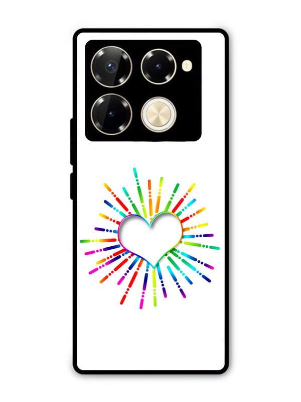 Infinix Note 40 Pro 5G Colourful Heart on White