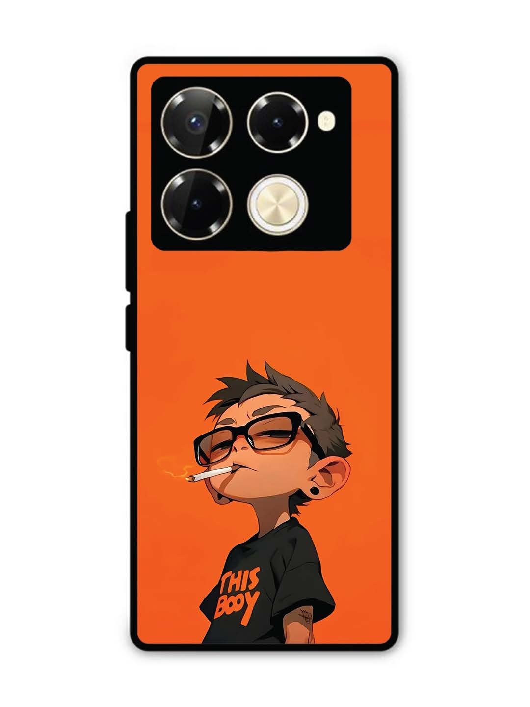 Infinix Note 40 Pro 5G Vibrant Orange Attitude Cartoon