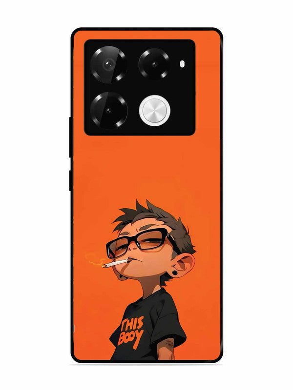 Infinix Note 40 Pro Plus 5G Vibrant Orange Attitude Cartoon