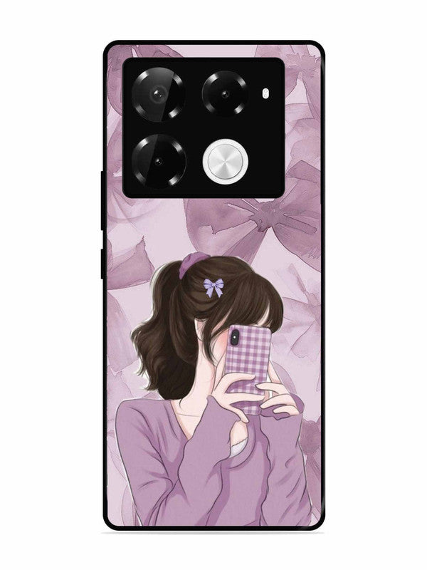 Infinix Note 40 Pro Plus 5G Pinky Girl taking selfie