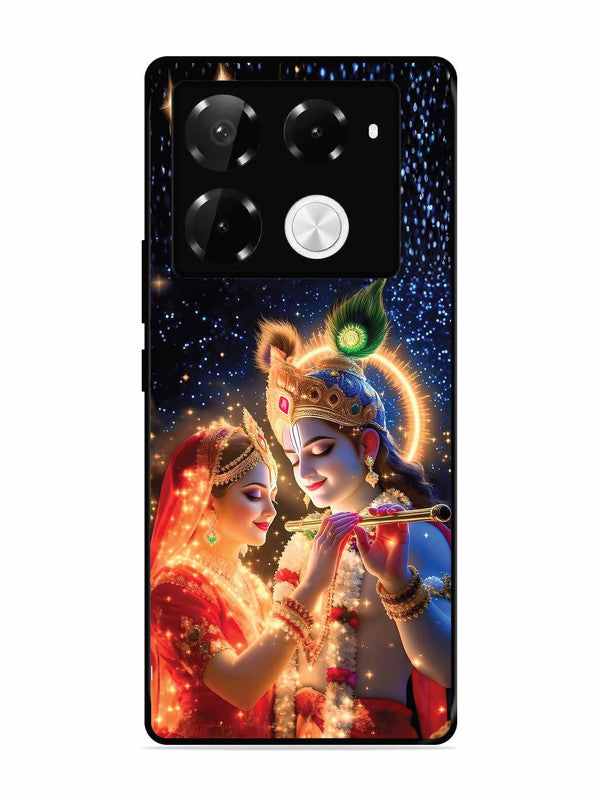 Infinix Note 40 Pro Plus 5G Radha Krishna posing with flute