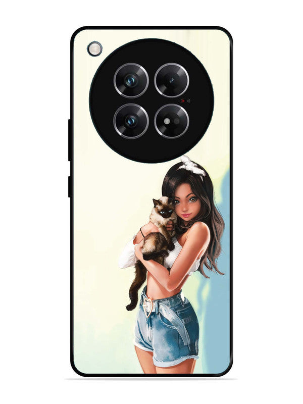Infinix Zero 40 5G Cute Girl with Cat