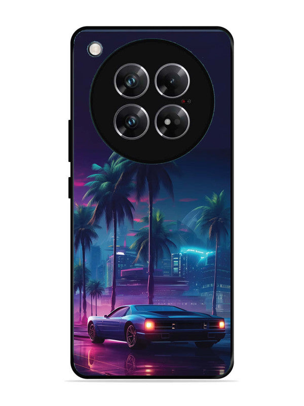 Infinix Zero 40 5G sunset-sports-car-city-palm-trees