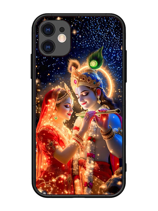 iPhone 11 | 2D Metal | Radha Krishna posing with flute | IP-11-462
