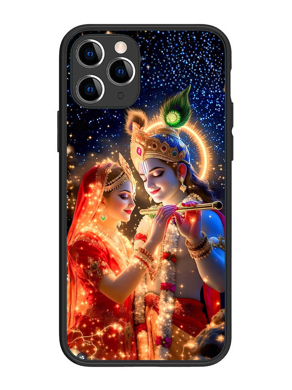 iPhone 11 Pro | 2D Metal | Radha Krishna posing with flute | IP-11P-462
