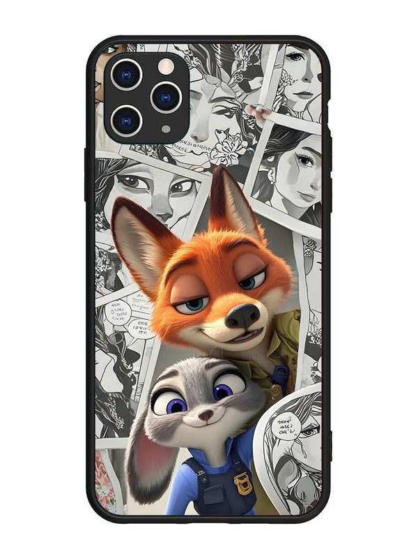 iPhone 11 Pro Max Cute Nick wilde and judy hopps