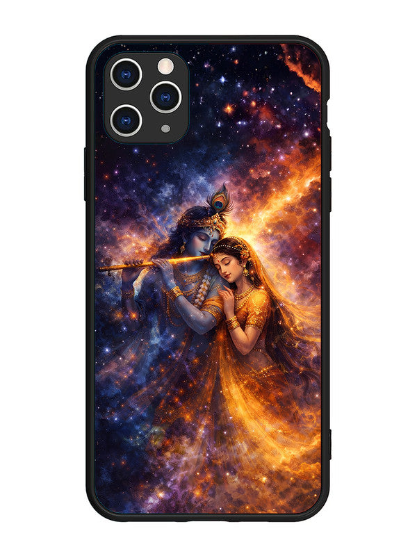 iPhone 11 Pro Max | 2D Metal | Radha Krishna Dancing on Flute | IP-11PM-456