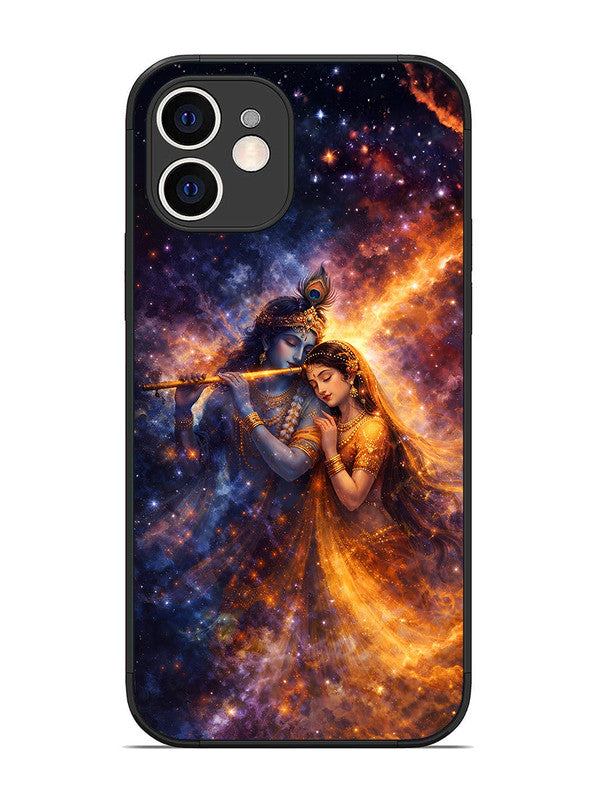 iPhone 12 | 2D Metal | Radha Krishna Dancing on Flute | IP-12-456