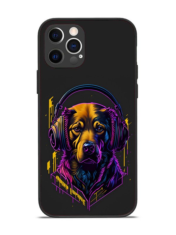 iPhone 12 Pro Music Lover Dog