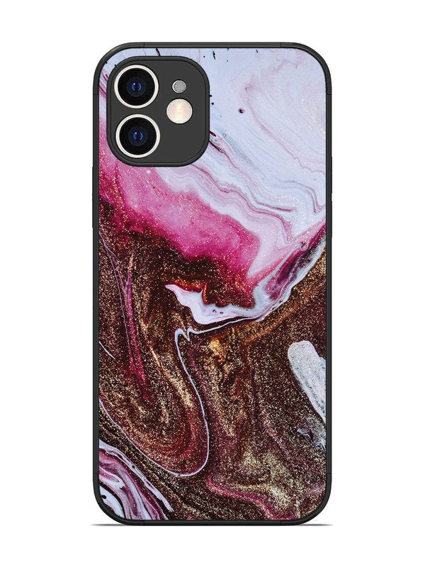 iPhone 12 Elegant Rose & Gold Marble