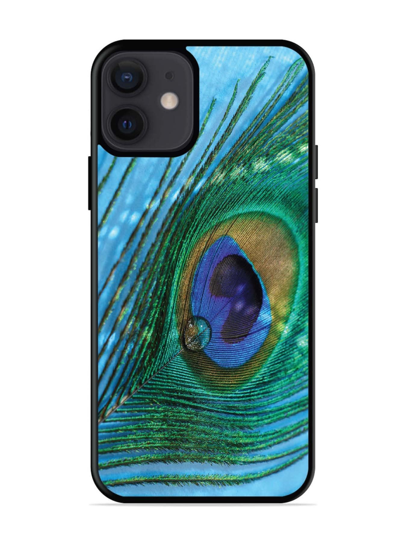 iPhone 12 Mini A drop on Peacock Feather
