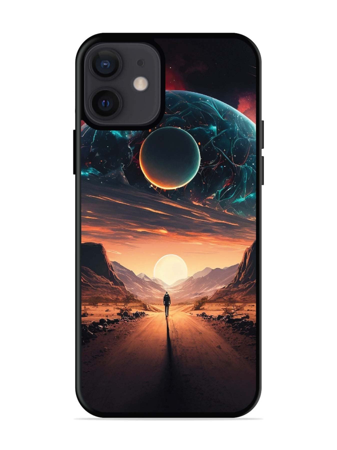 iPhone 12 Mini Sunset with space scene