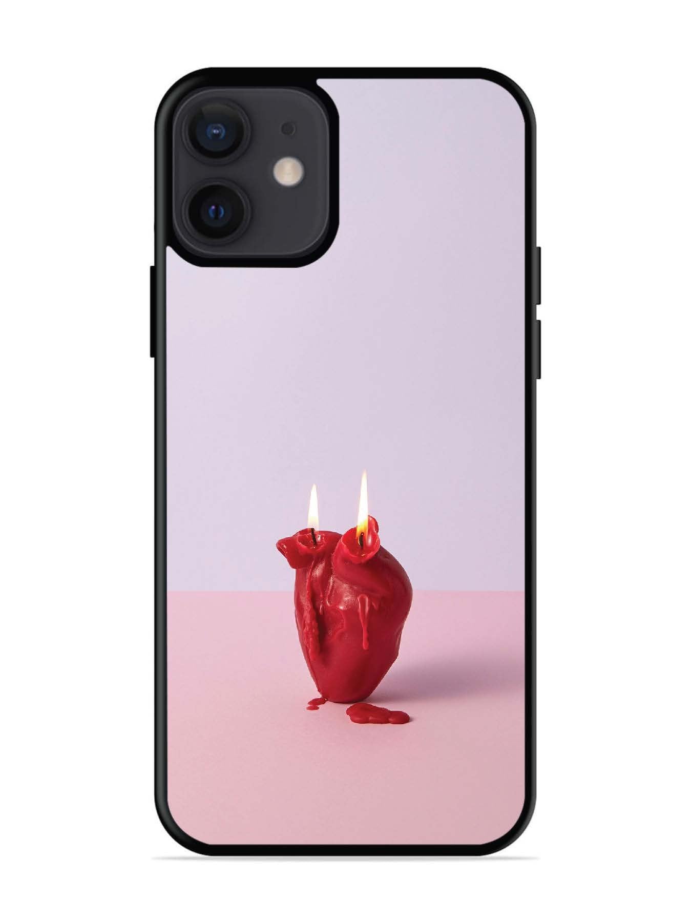 iPhone 12 Mini A Lighted Heart Candle