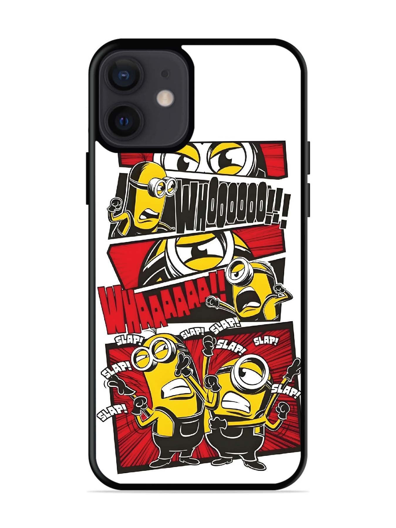 iPhone 12 Mini Minions Comic Panel Action